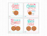 Cookie printable Valentine cards