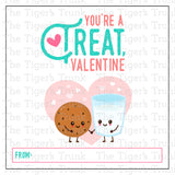 You're a Treat, Valentine printable Valetentine card
