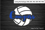 Cutting File Package | Volleyball Mascot | Cougars | Instant Download