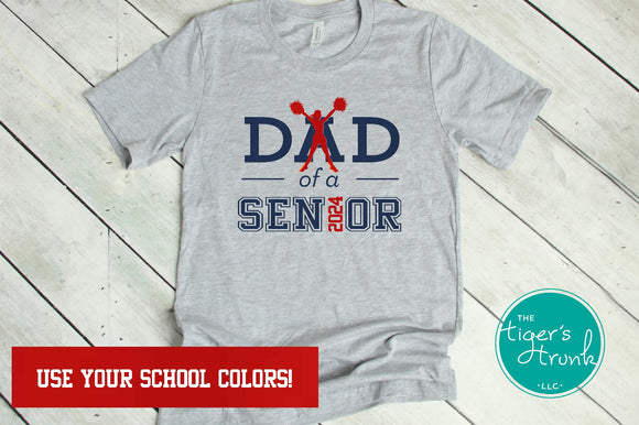 Cheer Dad of a Senior 2024 short-sleeve shirt