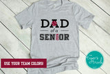 Baseball Shirt | Softball Shirt | Dad of a Senior | Class of 2024 | Short-Sleeve Shirt