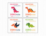 Dinosaur Printable Valentine Cards