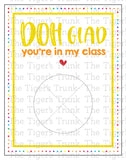 Valentines Day Cards | Play-Doh Cards | Teacher to Student Cards | Instant Download | Printable Cards