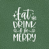 Eat Drink and Be Merry Christmas Pot Holder