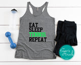 Eat Sleep Tennis Repeat tank top