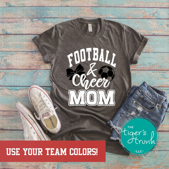 European Football (Soccer) and Cheer Mom tee