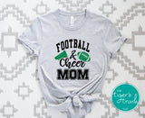 Leeds Greenwave Fan Gear | Football Shirt | Cheerleading Shirt | Football & Cheer Mom | Short-Sleeve Shirt
