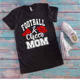 Football and Cheer Mom shirt