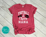 Football and Cheer Nana shirt