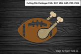 Cutting File Package | Thanksgiving Cutting Files | Football Turkey Legs | Instant Download