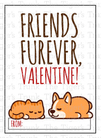 Friends Furever, Valentine Card