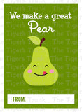 We Make a Great Pear printable Valentine card