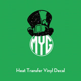 St. Patrick's Day Decal | Monogrammed Leprechaun Hat | Heat Transfer Vinyl Decal