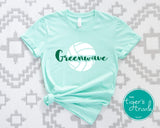 Leeds Greenwave Fan Gear | Volleyball Shirt | Greenwave | Short-Sleeve Shirt
