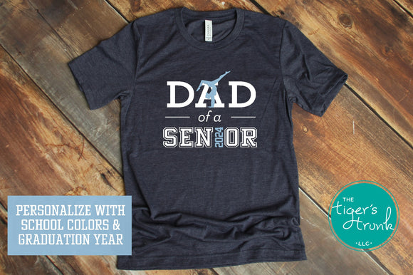 Gymnastics Shirt | Dad of a Senior | Class of 2024 | Short-Sleeve Shirt