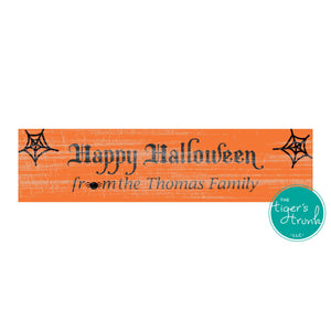 Personalized Happy Halloween signs