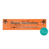 Personalized Happy Halloween sign