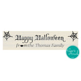 Personalized Happy Halloween sign