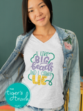 I Like Big Beads and  I Cannot Lie Mardi Gras v-neck shirt