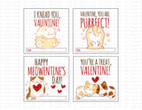 Kitty Cat Instant Download Printable Valentine Tags