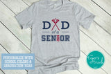 Lacrosse Shirt | Dad of a Senior | Class of 2024 | Short-Sleeve Shirt