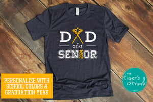 Lacrosse Shirt | Dad of a Senior | Class of 2024 | Short-Sleeve Shirt