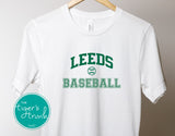 Leeds Greenwave Fan Gear | Baseball Shirt | Greenwave Baseball | Short-Sleeve Shirt