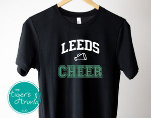 Leeds Greenwave Fan Gear | Cheerleading Shirt | Greenwave Cheer | Short-Sleeve Shirt