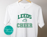 Leeds Greenwave Fan Gear | Cheerleading Shirt | Greenwave Cheer | Short-Sleeve Shirt