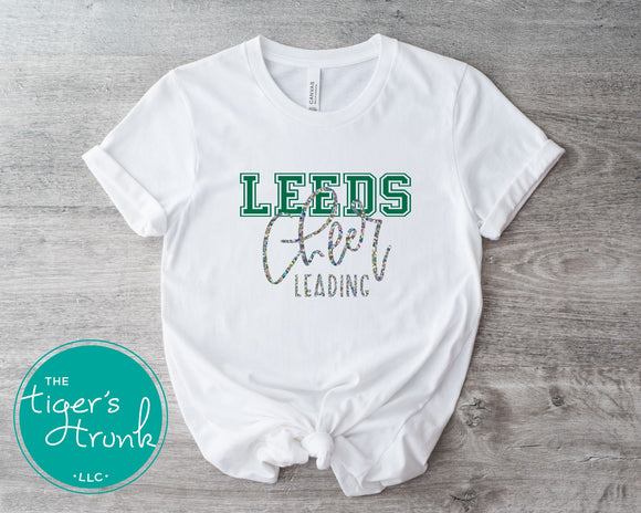 Leeds Greenwave Fan Gear | Cheerleading Shirt | Leeds Cheerleading | Short-Sleeve Shirt