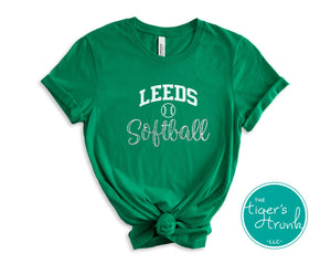 Leeds Greenwave Fan Gear | Softball Shirt | Greenwave Softball | Short-Sleeve Shirt