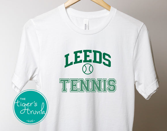 Leeds Greenwave Fan Gear | Tennis Shirt | Greenwave Tennis | Short-Sleeve Shirt