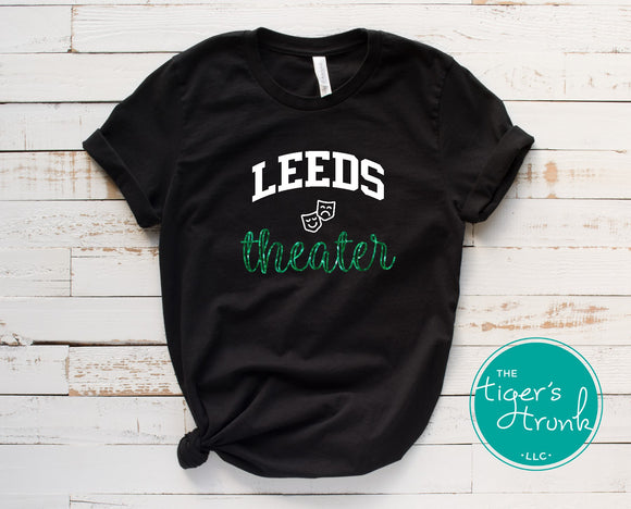 Leeds Greenwave Fan Gear | Theater Shirt | Greenwave Theater | Short-Sleeve Shirt