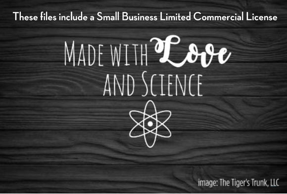 Cutting Files | Infertility Files | Made with Love and Science | Instant Download