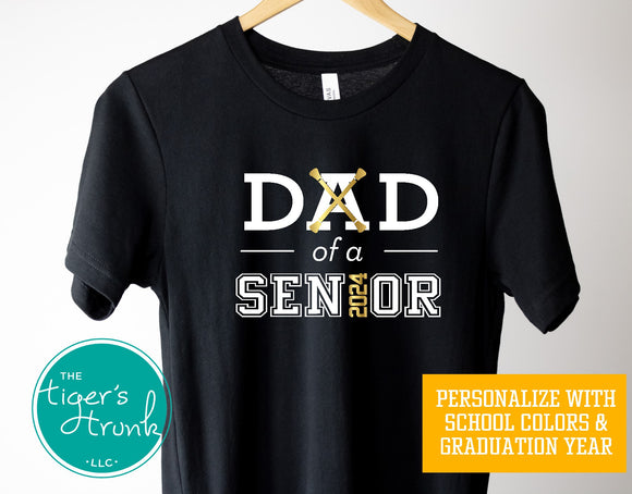 Band Shirt | Majorette Shirt | Dad of a Senior | Class of 2024 | Short-Sleeve Shirt