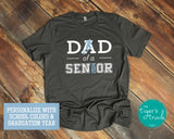 Men's Track and Field Shirt | Cross Country Shirt | Dad of a Senior | Class of 2024 | Short-Sleeve Shirt