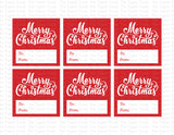 Merry Christmas gift tags