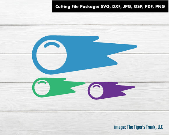 Cutting File Package | Space Cutting Files | Meteors | Asteroids | Comets | Instant Download