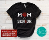 Volleyball Shirt | Mom of a Senior | Class of 2024 | Short-Sleeve Shirt