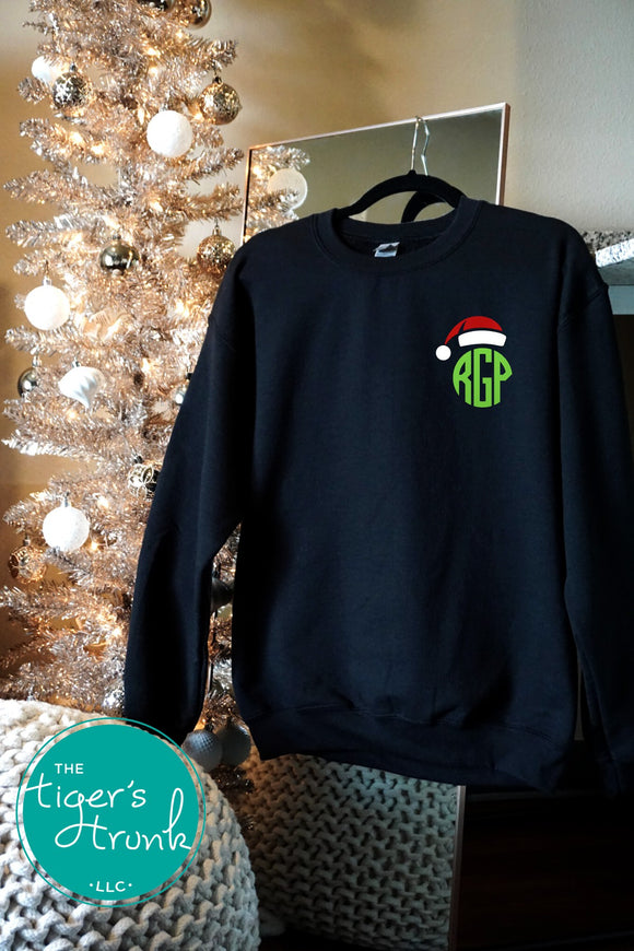 Monogramed Christmas Sweatshirt