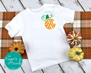 Monogrammed Pumpkin shirts