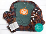 Monogrammed Pumpkin shirt