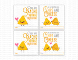Nacho Instant Download Printable Valentine Tags