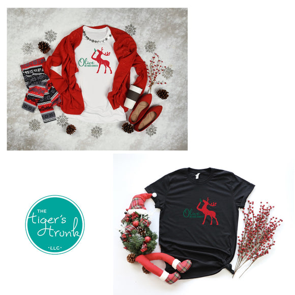 Olive the Other Reindeer Christmas shirts