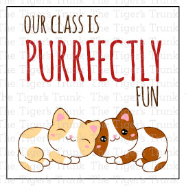 Our Class is Purrfectly Fun Valentine's Day Card