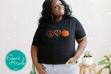 Fall Shirt | Peace Love and Pumpkins | Short-Sleeve Shirt