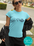 Soccer Shirt | Peace Love Soccer | Short-Sleeve Shirt