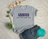 Personalized Grandma shirt