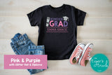 Kinder Grad shirt, black with pink and purple