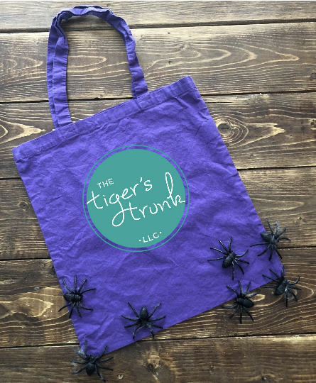 Purple Halloween Bag Mockup